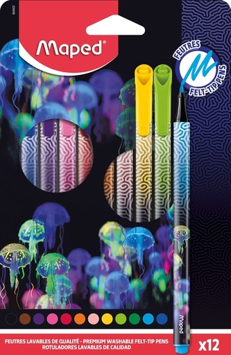 [1430652] Feutre Maped Deepsea Paradise set 12 couleurs