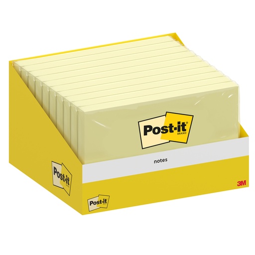 [1430798] Bloc-mémos 3M Post-it 6830 Notes 76x127mm jaune canari 100 feuilles