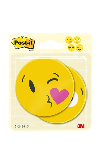 [1430803] Memoblok 3M Post-it 2030-EMO Face Designs 2 stuks