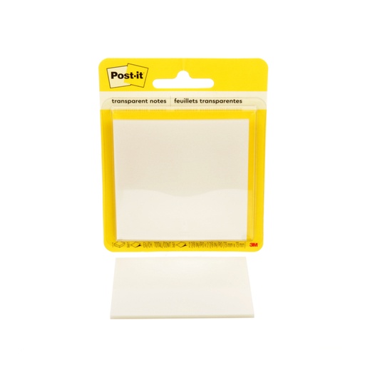 [1430805] Memoblok Post-it 3M 73x73mm Transparant