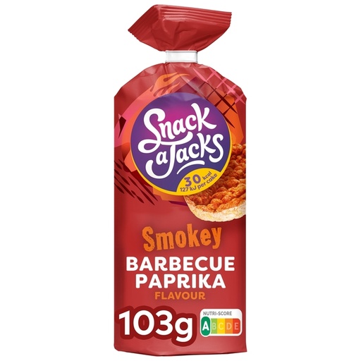 [1430924] Galette de riz Snack-a-Jacks BBQ Paprika paquet 103g