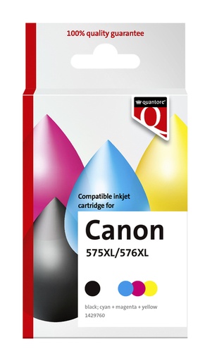 [1429760] Inktcartridge Quantore alternatief tbv Canon Pg-575XL Cl-576XL zwart + kleur