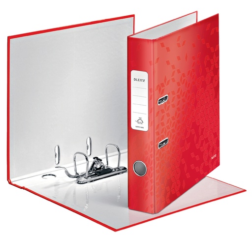 [1430905] Classeur à levier Leitz WOW 180 laminé A4 50mm rouge