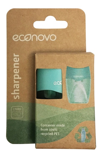 [1429625] Taille-crayon Econovo 2 trous bleu blister 1 pièce