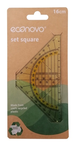 [1429628] Equerre géométrique Econovo 16cm blister 1 pièce