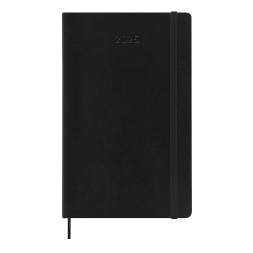 [1430280] Agenda 2025 Moleskine 12 mois Planner Weekly 7j/1p Large souple noir