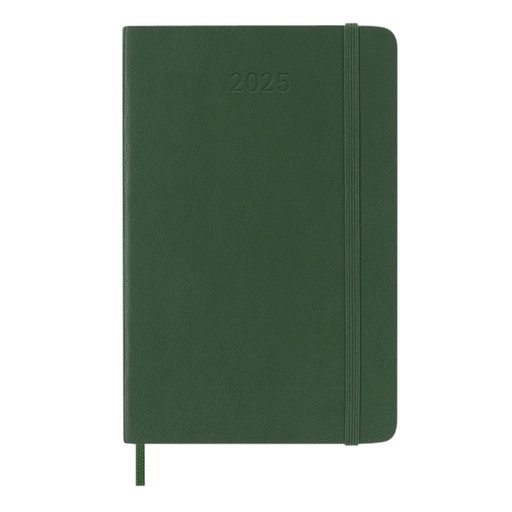 [1430285] Agenda 2025 Moleskine 12 mois Planner Weekly 7j/1p Pocket souple noir