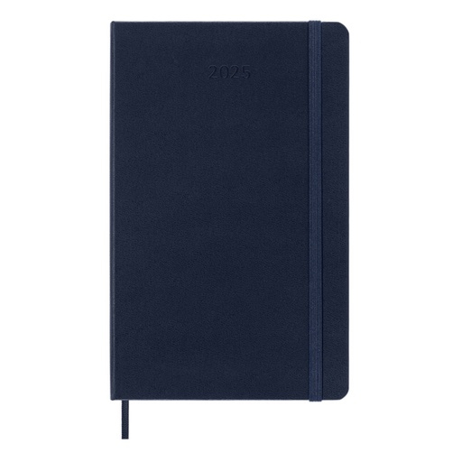 [1430302] Agenda 2025 Msk 12 mois Planner Weekly 7j/1p Large rigide bleu saphir