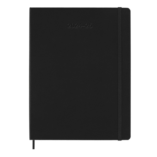 [1430305] Agenda 2024/2025 Moleskine 18 mois Planner Weekly 7j/1p Extra Large rigide noir