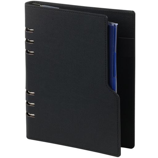 [1430664] Organiseur Kalpa Clipbook A4 inclusif agenda 2025-2026 7 jours/2 pages nervuré noir