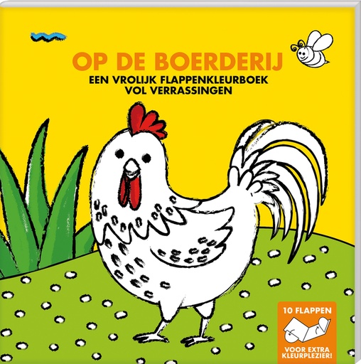[1430816] Album de coloriage à rabats interstat 'Op de boerderij'