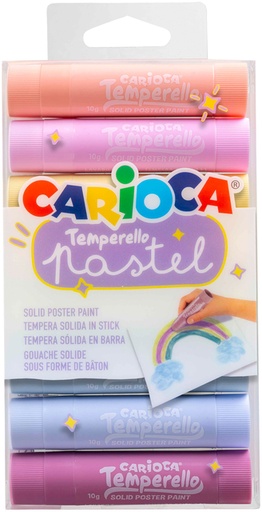 [1430239] Feutre peinture Carioca Temperello set 8 couleurs pastel