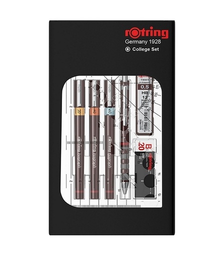 [1422056] Tekenset rOtring Isograph 7-delig