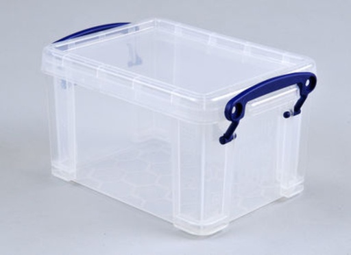 [1431216] Opbergbox Really Useful 1.6 liter 195x135x110mm transparant wit