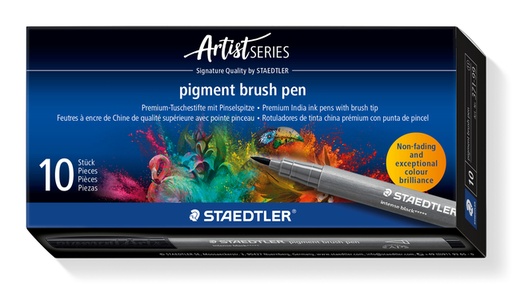 [1431199] Brushpen Staedtler PigmentArts Intens zwart 1.0mm