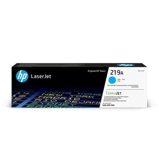 [1429386] Cartouche toner HP W2191A 219A bleu