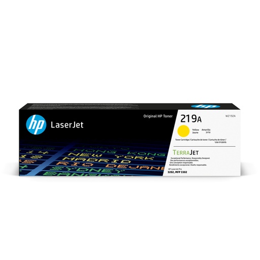 [1429389] Cartouche toner HP W2192A 219A jaune