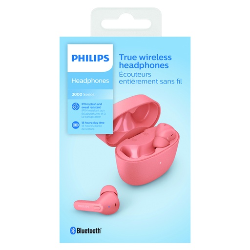 [1430771] Oortelefoon Philips In-ear TWS TAT2206 roze