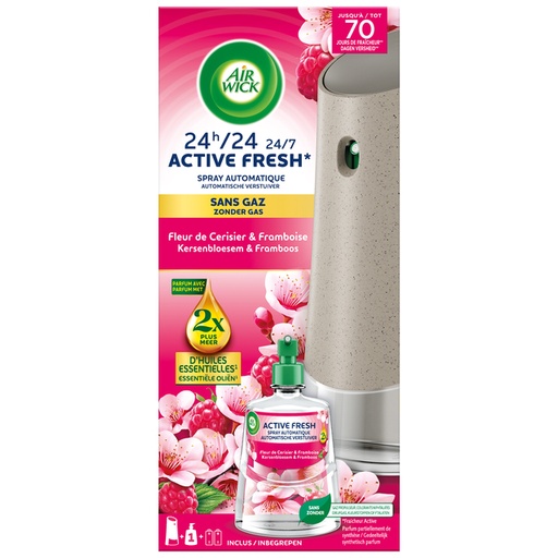 [1429417] Luchtverfrisser AirWick AF Kersenbloesem framboos Starter Kit 228ml