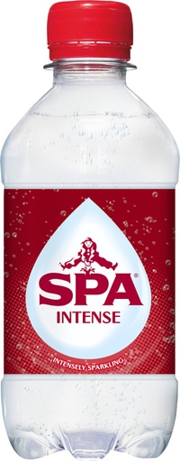 [1433041] Eau pétillante Spa Intense rouge bouteille PET 330ml