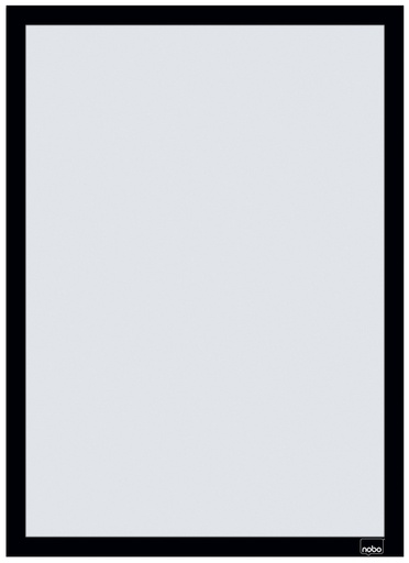 [1429607] Porte-affiche Nobo magnétique autocollant A3 noir 2 pièces