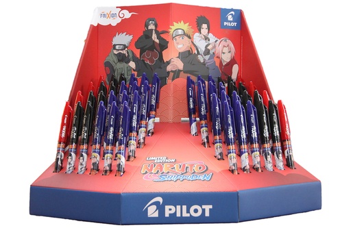 [1430325] Rollerpen PILOT friXion ball Naruto medium 3 kleuren assorti