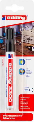 [1432901] Viltstift edding 3300 schuin 1-5mm zwart blister à 1 stuk