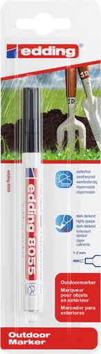 [1432906] Marqueur d'extérieur edding 8055 1-2mm noir blister 1 pièce