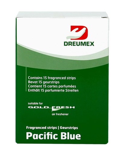 [1433067] Désodorisant Dreumex Gold Fresh Pacific Blue 15 cartes