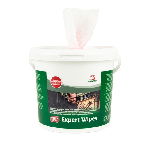 [1433068] Lingette nettoyante Dreumex Expert Wipes seau 130 pièces blanc