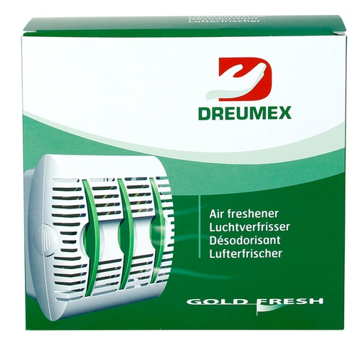 [1433079] Luchtverfrisserdispenser Dreumex Gold Fresh wit