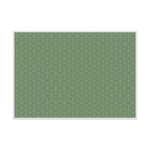 [1433215] Placemat IEZZY hexagon groen 6 stuks