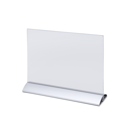 [1433220] Porte-carte menu IEZZY A4 paysage socle alu
