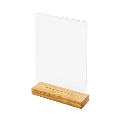 [1433221] Porte-menu de table IEZZY A4 socle bois