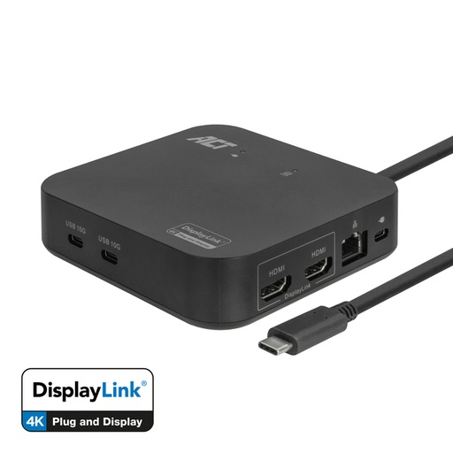 [1433988] Station d'accueil ACT USB-C Dual Ecran avec Power Delivery