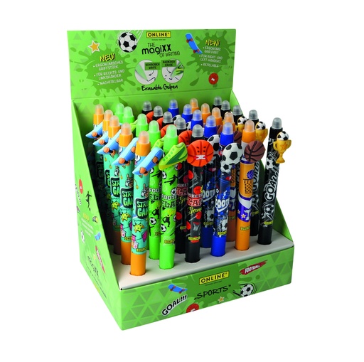 [1433973] Stylo gel Online MagiXX Fun Sports 0,7mm assorti