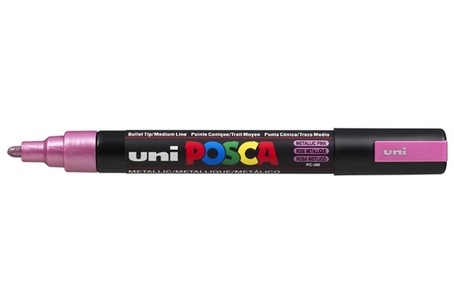 [1433767] Marqueur peinture Posca PC5M Medium rose métal