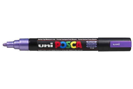 [1433838] Marqueur peinture Posca PC5M Medium violet métal