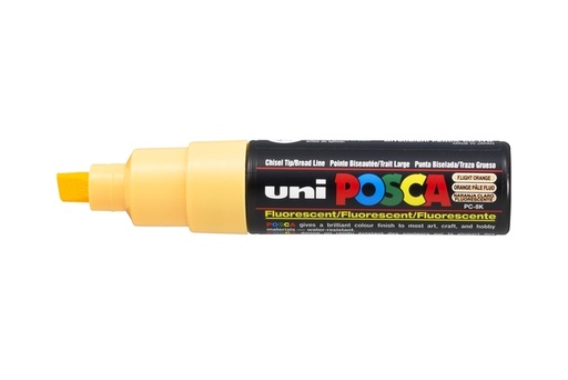 [1433764] Verfstift Posca PC8K breed schuin fluor lichtoranje