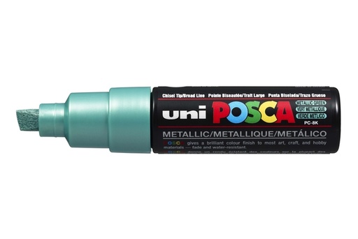 [1433853] Paintmarker Uni POSCA PC8K breed schuin metallic groen