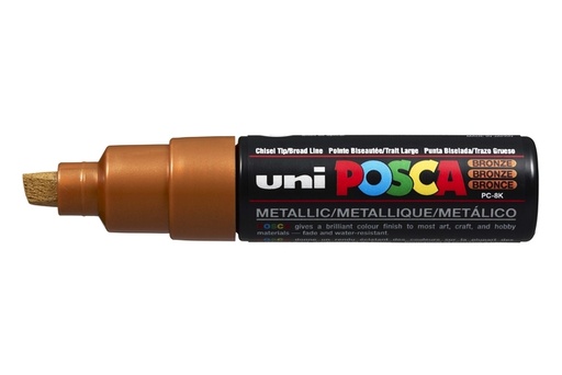 [1433870] Paintmarker Uni POSCA PC8K breed schuin brons