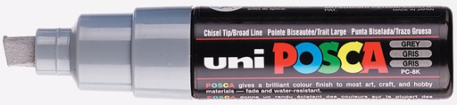 [1433877] Paintmarker Uni POSCA PC8K breed schuin grijs