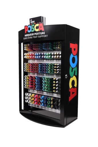 [1433833] Vitrine marqueurs Posca avec 281 couleurs et largeurs assorti
