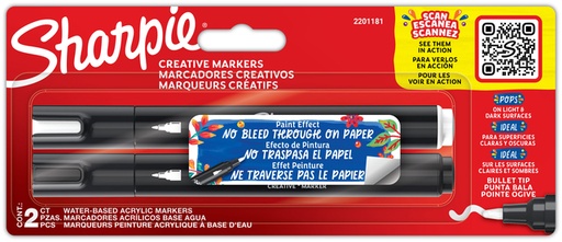 [1434204] Creatieve marker Sharpie assorti blister à 2 stuks