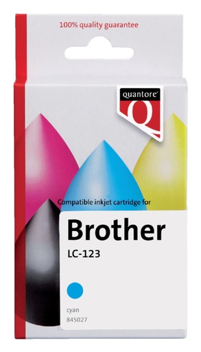 [845027] Cartouche d'encre Quantore alternative pour Brother LC-123 bleu