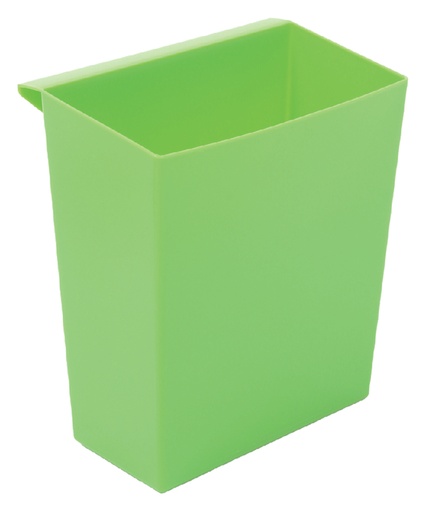[394555] Bac pour corbeille carrée et conique vert