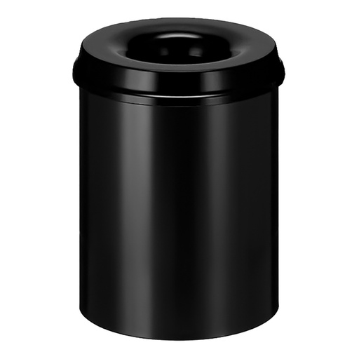 [394797] Corbeille à papier Vepa Bins anti-feu 15L 26cm noir