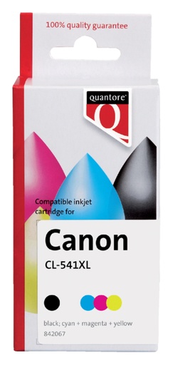 [842067] Inktcartridge Quantore alternatief tbv Canon CL-541XL kleur HC