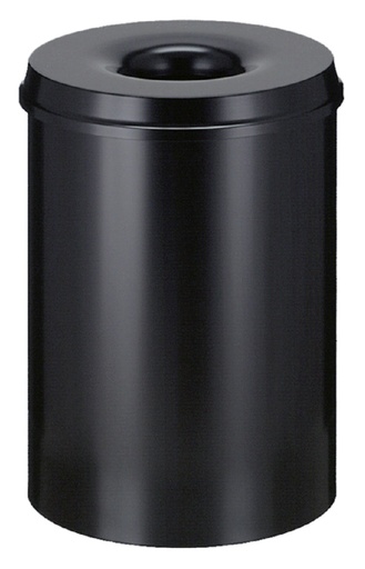 [394798] Corbeille à papier Vepa Bins anti-feu 30L 33,5cm noir