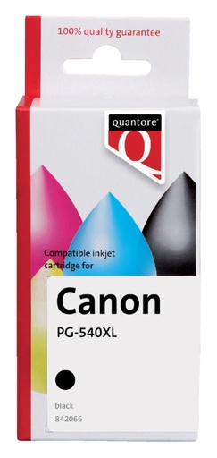 [842066] Inktcartridge Quantore alternatief tbv Canon PG-540XL zwart HC